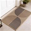 AOOTE Tappeto Ingresso Interno Antiscivolo, Zerbino Ingresso Interno 50 x 80 cm, Effetto Iuta, Lavabile, Tappeto da Cucina per Ingressos, Patio, Cucina, Soggiorno, Ingressos, Porta e Corridoio