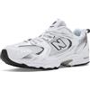 New Balance Scarpe da ginnastica 530 Bungee unisex per bambini (taglia piccola), bianco, 28.5 EU