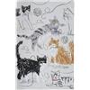Ulster Weavers - Strofinaccio Con Gatti Dipinti a Pennello (74 x 48 cm) - 100% Cotone - Lavabile - Accessori per la Cucina - Regali