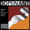 Thomastik-Infeld Thomastik corde per violino Dominant Nylonkern 'Medium' Mi acciaio. Pallino. 4/4;'