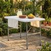 MIlani Home CATE - tavolo catering pieghevole salvaspazio in acciaio e abs