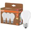 OSRAM Lampada LED Classic lampadina forma A100 7,2W opaca E27 | LED Classic A 100 Filament Energy efficiency class A, LED Lamps, bianco, 50000 h, confezione da 3