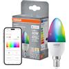 OSRAM Lampada LED SMART+ Matter B40 candela E14 RGBW | SMART+ MATTER Multicolor Classic, LED Lamps, bianco, 20000 h, confezione da 1