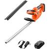 VEVOR Tagliasiepi Elettrico 955 x 150 x 170 mm Tagliasiepi a Batteria per Rami Bassi, 1200 Giri/min Batteria da 20 V 2 A con Lama a Doppia Azione da 510 mm e Design Sicuro, per Cura del Prato