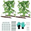 VEVOR Traliccio per Cetrioli per Piante Rampicanti 90 x 140 cm Set di Tralicci per Cetrioli Pieghevoli con Clip per Piante, Traliccio da Giardino in Metallo per Aiuole Rialzate, per Pomodori, Verdure