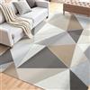 VEVOR Tappeto per Salotto 1524 x 2134 mm Lavabile, Tappeto da Interno per Soggiorno, Antiscivolo e Antistrappo, per Animali Domestici e Bambini, per Camera da Letto, Soggiorno, Grigio Antracite