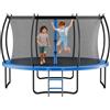 VEVOR Trampolino Elastico per Bambini, Trampolino da Giardino da 3050 mm con Rete di Protezione e Imbottitura Ispessita, Capacità di 150 kg, Trampolini da Giardino Antiruggine Gioco per Bambini