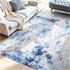 VEVOR Tappeto per Salotto, 1524 x 2134 mm Lavabile, Tappeto da Interno per Soggiorno, Antiscivolo e Antistrappo, per Animali Domestici e Bambini, per Camera da Letto, Soggiorno, Ingresso, Blu