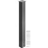 VEVOR Posta per Cassetta Postale, Supporto per Cassetta Postale Alto 43", Supporto per Posta in Acciaio Q235 Palo per Montaggio Superficiale, Posta Cassetta Postale per Esterni