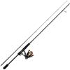 DAM Fire Wave XP Spinning Combo, canna e mulinello da pesca per pescatori d'acqua dolce, lucioperca e altro, forte, leggero e versatile, nero, canna veloce da 2,13 m, mulinello di dimensioni 2500