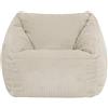 icon Natalia Velluto a Coste Pouf Bambini con Riempimento Incluso, Beige | Prodotto in Europa, Pouf Sacco Bambino, Tessuto di Velluto a Coste Morbido, Pouf per Camera da Letto e Cameretta da Bambini