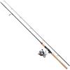 DAM Impressa Classic Spinning Combo, canna e mulinello per la pesca d'acqua dolce luccioperca e lucioperca peso leggero e versatilità, nero, canna moderatamente veloce da 2,40 m, mulinello taglia 3000