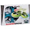 Silverlit FLYBOTIC - BUMPER DRONE - Silverlit Toys - Drone antiurto per bambini - modalità senza testa - possibilità di atterraggio e decollo in acqua - selezione casuale dei colori - blu/verde, colorato, 84807