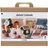 Creativ Company Set di artigianato per il calendario dell'Avvento con 24 piccoli lavoretti per bambini
