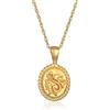 Elli Collana Donne Ciondolo ornamento design vintage in argento sterlino 925 placcato oro