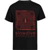 Jinbetee Slowdive Everything Is Alive T-Shirt Manica Corta da Uomo Nera