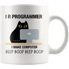 Panvola I R Programmer Engineer Gift tazza in ceramica 325 ml bianco | STEM Gift Tech Gifts - Tazza in ceramica