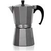 Orbegozo KFS 1220, caffettiera 12 tazze, adatta per fornelli a gas, ceramica ed elettrici, manico ergonomico, valvola di sicurezza, alluminio, colore argento