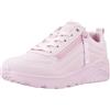 Skechers Bambine e ragazze Uno Lite Easy Zip Trainers, Light Pink Synthetic/ Trim, 27 EU