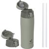 AORIN Borraccia Termica, Borraccia in Acciaio Inox 18/8, 500ml Borraccia Bambini, Bottiglia Termica Senza BPA e Perdite, Thermos per Sport, Outdoor e Pendolarismo con 2 Coperchi