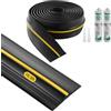 VEVOR Striscia di Guarnizione per Davanzale della Porta del Garage 5,03 m Striscia di Guarnizione Inferiore della Porta del Garage con Striscia Adesiva Resistente alle Intemperie, Impermeabile, Nero