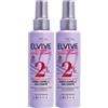 L'Oreal Paris L'Oréal Paris Elvive Siero Spray per Capelli Hydra Hyaluronic, Con 2% di Hyaluronic Care System, Senza Risciacquo, 150 ml (Confezione da 2)