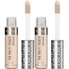 Rimmel London The Multi-Tasker Concealer, Correttore Occhiaie e Imperfezioni Illuminante, Formula Waterproof a Lunga Durata, 010 Porcelain (Confezione da 2)