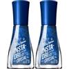 Sally Hansen, Smalto Unghie Insta-Dri Crystal, ad Asciugatura Rapida, Effetto Manicure Professionale a Lunga Durata, Cobalt Blue 25 (Confezione da 2)