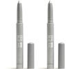 3INA Makeup - The 24H Eye Stick 945 - Ombretto in stick grigio con texture cremosa - Ombretto impermeabile 24H con finitura brillante e metallizzata (Confezione da 2)