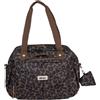 BÉABA, Borsa Fasciatoio Genève, Tasche Multiple, Grande Capacità, Leopardo | Tasca rimovibile, tasca termica, fasciatoio, porta ciuccio, agganci passeggino, trolley, scomparti multipli