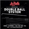 La Bella Strings »DOUBLE BALL SYSTEM - S500L FLATWOUND - E-BASS« Corde per Basso Elettrico - Stainless Steel - Light: 043-104