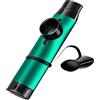 TianChunyue Kazoo Kazoo in metallo con diaframmi a 5 flauto, kazoo con tono regolabile per chitarra, ukulele, violino, pianoforte, tastiera, mini kazoos strumenti musicali per bambini Bulk (verde)