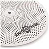 Gear4music Piatto Low Volume charleston, 14, Contemporary Nickel | Hi-hat pratica 14 pollici, riduzione massiccia del volume rispetto ai piatti tradizionali, sensazione e risposta autentiche