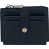 Steve Madden Portafoglio Hayden, Nero trapuntato con argento, Taglia unica, Hayden