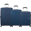 American Tourister SET TROLLEY AEROJOY (S+M+L) (DARK BLUE-1247, SET (S+M+L))