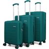 VOYAN Set Valigie SDR, Set di 3 Trolley Rigidi Espandibili con Valigia da Cabina, Valigia Media e Valigia Grande 23kg, Bagaglio da Viaggio con Chiusura di Sicurezza e Ruote Doppie Girevoli