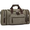 DORRISO Moda Espandibili Borsone da Viaggio Uomo 40L Grande Borsone Palestra con Tracolla Molteplici Tasche pour Vacanza All'aperto Campeggio Uomo Tela Borsone da Sportiva Verde