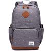 KAUKKO Scuola di Moda zaino ragazze della scuola Borse Zaini Outdoor Leisure Daypacks（E5grigio）