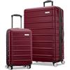 Samsonite Omni 2 - Valigia rigida estensibile con ruote girevoli, Merlot Natura, Set di 2 pezzi (bagaglio a mano/grande), Omni 2 - Valigia rigida estensibile con ruote girevoli