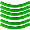 Yuragim 6 ghirlande di tinsel, listello singolo, 3 m x 30 cm, metallizzate, con frange, per Natale, compleanno, carnevale, matrimoni, feste, colore verde