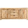 Cervaline Credenza 175x40x75 cm in Legno di Mango Grezzo,Mobili,Armadietti e portaoggetti,Buffet e credenze,58.28kg - 320395