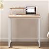 Sogesfurniture Scrivania Compatta per PC 80x40 cm - Tavolo per Laptop, Studio, Studenti - Multiuso per Ufficio e Riunioni - Maple BHEU-JK80-MO