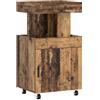 vidaXL Carrello da Bar Legno antico 50 x 41 x 89 cm