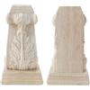 Ausi Consolle in Legno, Capitelli Mensole Decorative Legno Per Soggiorno, Cortile E Balcone (15 X 8 5 Cm)