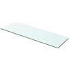 KTHLBRH Mensola sospesa in vetro trasparente, per camera da letto, soggiorno, bagno, cucina, ufficio, 60 cm x 15 cm