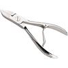 Alpen Pinze per unghie nichelate con apertura a molla, manico con struttura strutturata, 11 cm