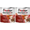 MAXMEYER PROTEC10N IMPREGNANTE A SOLVENTE 0,75L NOCE SCURO (Confezione da 2)