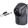 BTicino Ciabatta Multipresa Compatta, 9 Slot, con Interruttore Luminoso, 6 Prese Bipasso, Nera & S3610GB Kit Adattatore Safe 1 Presa Standard Tedesca e 2 Prese 10A Nero