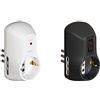 BTicino S3610Db Kit Adattatore Safe 1 Presa Standard Tedesca E 2 Prese 10A, Interruttore Di Sicurezza & S3610Gb Kit Adattatore Safe 1 Presa Standard Tedesca E 2 Prese 10A, Interruttore Di Sicurezza