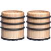 5 five simply smart Five - Stop - Porta effetto legno naturale (Confezione da 2)